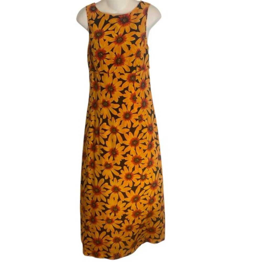 Spenser Jeremy Silk Sunflower Maxi Dress Ladies Sz 6